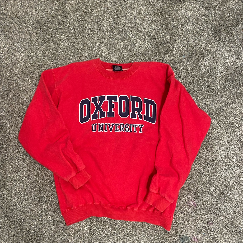 Red Oxford University Hoodie